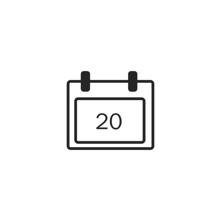calendar time schedule icon vector illustration logo templateのイラスト素材