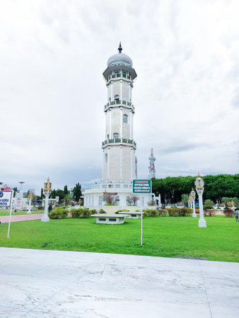Masjid Raya Baiturrahman,AcehJune 25th,2022:Muslim worshipers filling the space for Sholat and...