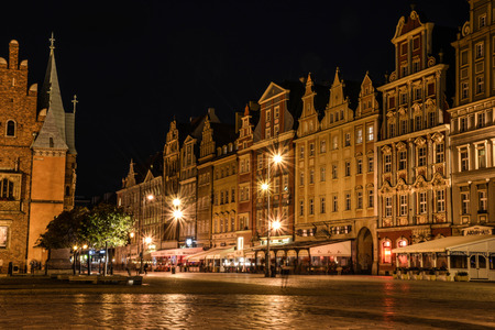 Night in Wroclawの写真素材