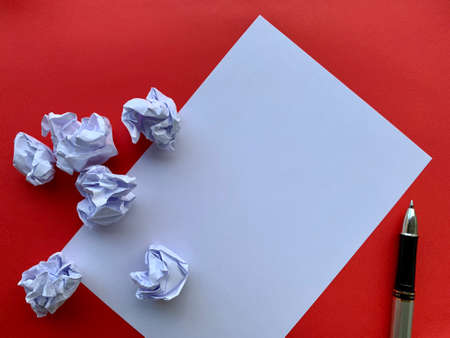 Blank paper waiting for idea. Office and business conceptの写真素材