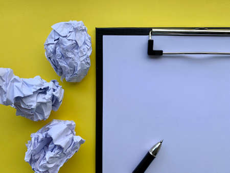 Blank paper waiting for idea. Office and business conceptの写真素材