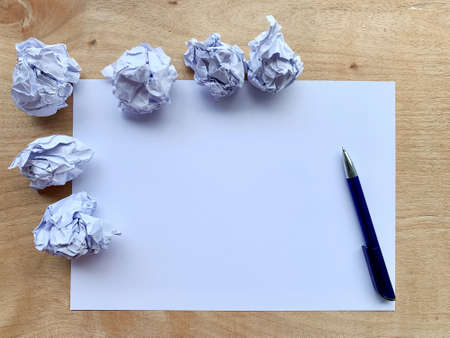 Blank paper waiting for idea. Office and business conceptの写真素材