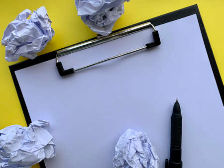 Blank paper waiting for idea. Office and business conceptの写真素材