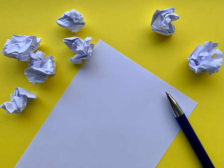 Blank paper waiting for idea. Office and business conceptの写真素材