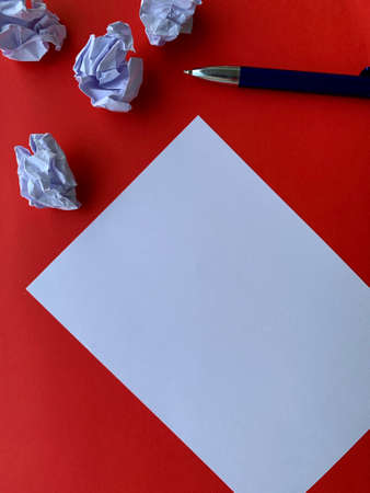 Blank paper waiting for idea. Office and business conceptの写真素材