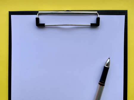 Blank paper waiting for idea. Office and business concept