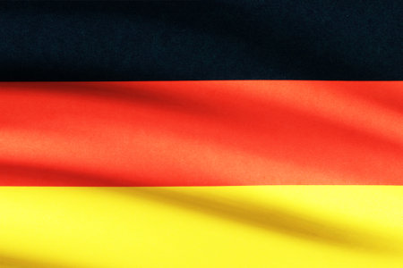 Germany flag illustration or picture. Patriotism concept.の写真素材