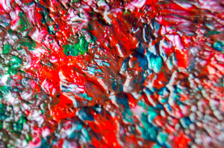Top view of brush stroke acrylic and watercolor painting. Multicolor texture and watercolor painting...