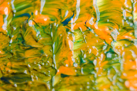 Close up of multicolored watercolor painting suitable for wallpaper background