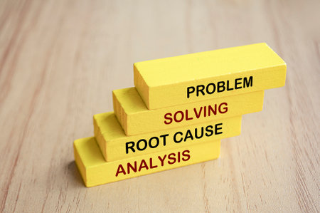 Process improvement and operational excellence concept. Root cause analysis and solution concept.の写真素材
