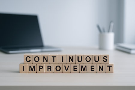 Continuous Improvement Methods to Enhance Workplace Efficiency and Productivity. Workplace efficiency and productivity.の素材