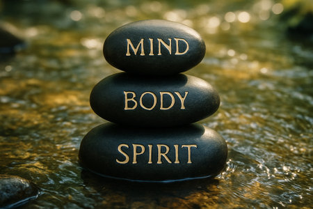 Zen Stones Harmony for Achieving Inner Peace and Mindfulness. Mind, body, and spirit balance.の素材