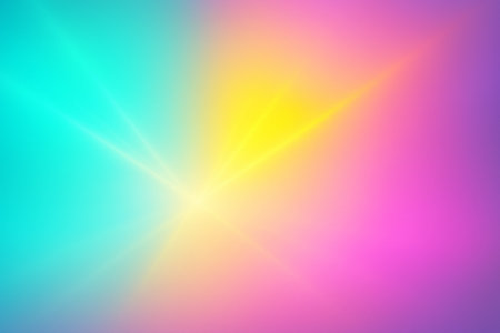 Fantastic pink light streaks blending across a yellow gradient abstract glow. Wallpaper concept.の素材