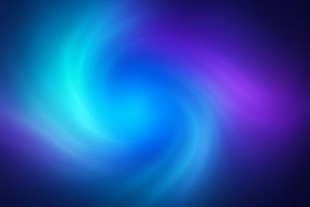 Deep blue and purple swirling motion forming a glowing abstract spiral pattern.の素材