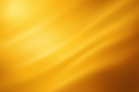 Golden streaks forming a metallic-like abstract glowing wave patternの素材