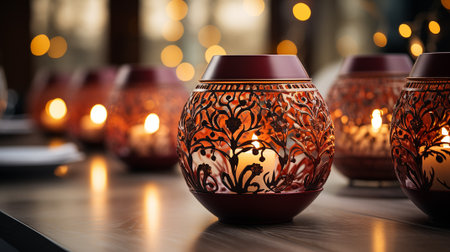 Holiday season is here, image of Christmas decoration with customizable space for text or Christmas wishes. Christmas celebration concept.の素材