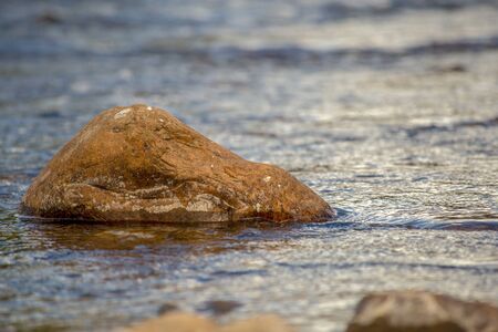 Close-up photography of  river rocks captured at the El Valle river in the south of the department of Santander in Colombiaの写真素材