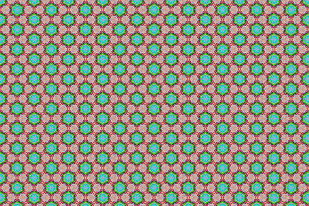 Colorfull abstract pattern that looks like flowers, created from a macro photography of fluids bubbles.の写真素材