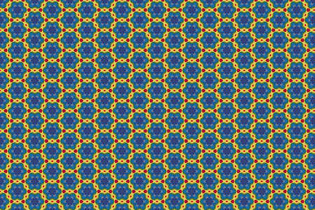 Colorfull abstract pattern that looks like flowers, created from a macro photography of fluids bubbles.の写真素材