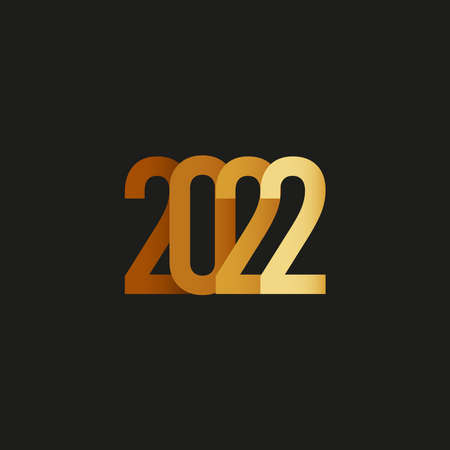 illustration vector of happy new year 2022のイラスト素材