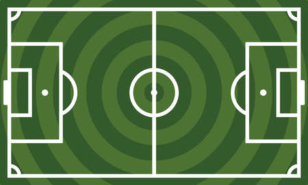 Football field graphic vector illustration, nice and very suitable for sports or football fansのイラスト素材