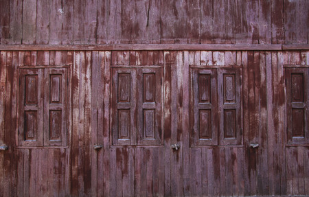 Window in an old wooden house