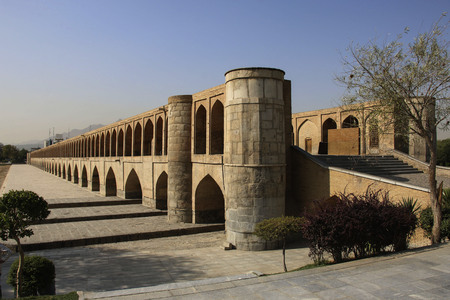 Allahverdi Khan bridge in Isfahan, Iran, Middle East.のeditorial素材