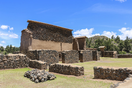 The Temple of Wiracocha in Raqchi ,Peru, South Americaのeditorial素材