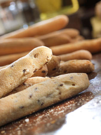 Bread on a rustic background