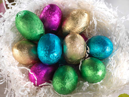 Easter Eggs on a white background