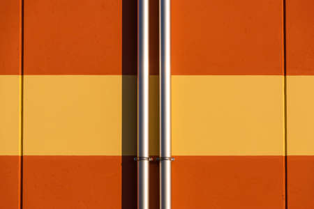 Urban Landscape / Details of a colorful building in the city