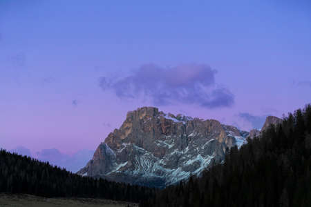 Pale di San Martino in the Dolomitesの写真素材