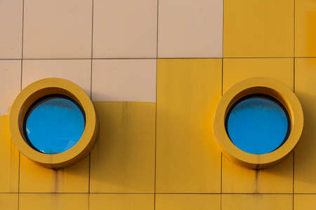 Urban Landscape / Details of a colorful buildingの写真素材
