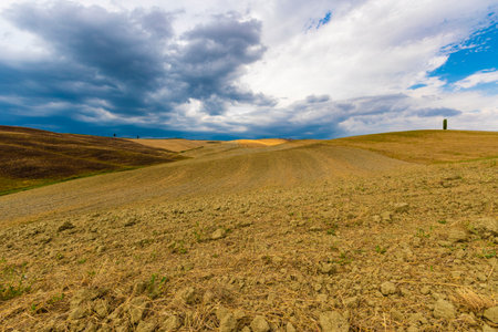 The landscape of Tuscany / Environs of Montalcinoの写真素材
