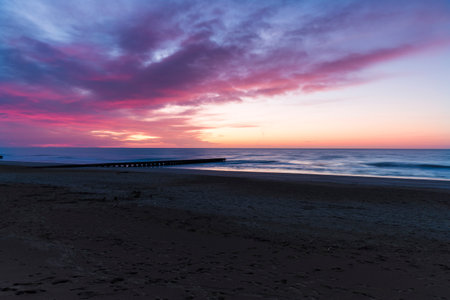Jesolo beach at Dawn / Adriatic sea