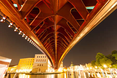 Venice / Constitution Bridge / Calatrava Architectの写真素材