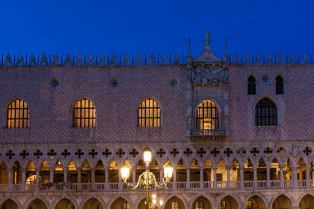 Venice by night / Palazzo Ducaleのeditorial素材