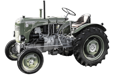 the workforce of the tractor that helps people in the country for a long timeの写真素材