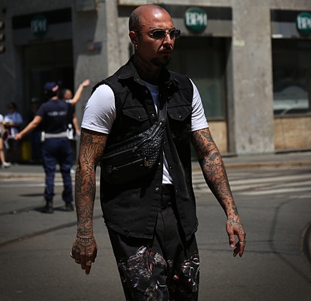 Milan- 17 June 2017 Roberto Malizia on the street during the Milan Fashion Week