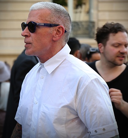 PARIS- 21 June 2017 Nickelson Wooster on the street during the Paris Fashion Weekのeditorial素材