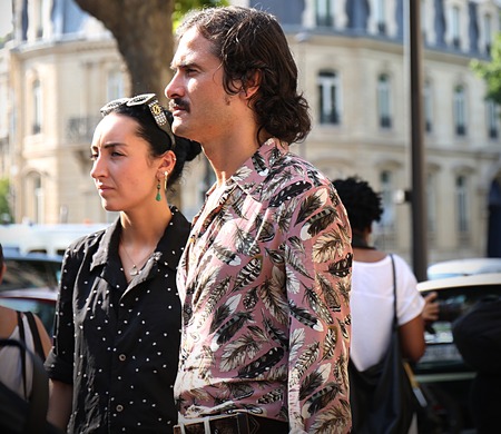 PARIS- 21 June 2017 Ben Cobb on the street during the Paris Fashion Weekのeditorial素材