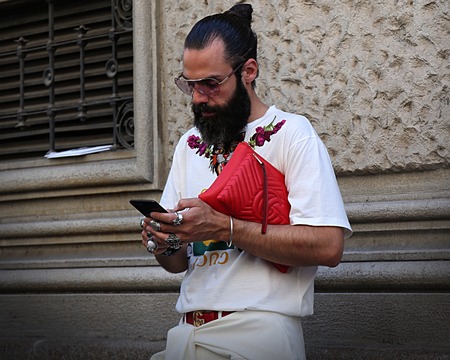 MILAN- 18 June 2017 Graziano Di Cintio on the street during the Milan Fashion Weekのeditorial素材