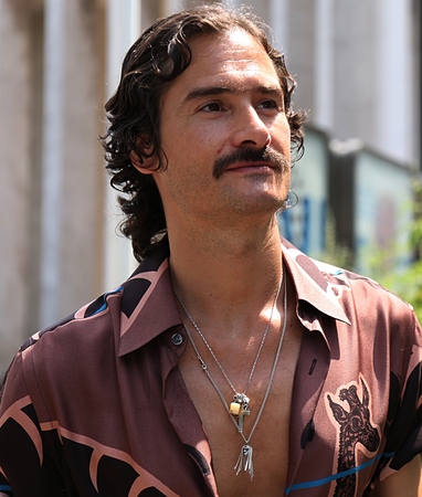 PARIS- 23 June 2017 Ben Cobb on the street during the Paris Fashion Weekのeditorial素材