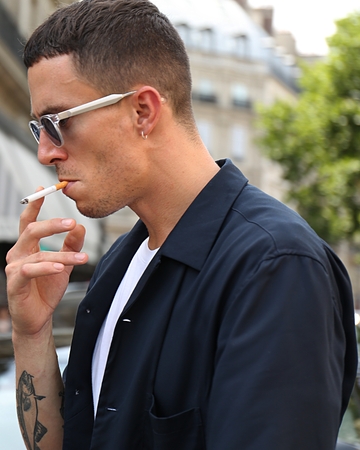 PARIS- 22 June 2017 Man on the street during the Paris Fashion Weekのeditorial素材