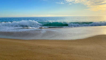 Mirasol beach in chilean south pacific oceanの写真素材