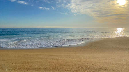 Mirasol beach in chilean south pacific oceanの写真素材
