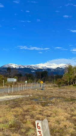 incredible views of the mountains of south americaの写真素材