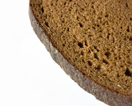 a slice of brown breadの写真素材