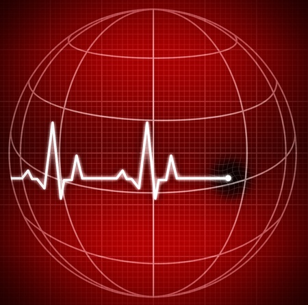 Cardiogram. Disease of the worldの写真素材