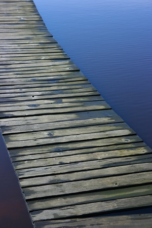 A path across the flooded dunesの写真素材